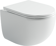 Комплект унитаза DIWO Ceramicanova UP Rimless CN4007 с сиденьем с инсталляцией DIWO 4501 с клавишей смыва цвет Глянцевый белый-7