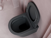 Комплект унитаза DIWO Ceramicanova Balearica Rimless CN6000MDH с сиденьем с инсталляцией DIWO 4501 с клавишей смыва цвет Глянцевый белый-5