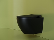 Комплект унитаза DIWO Ceramicanova Uno Rimless CN11001MB с сиденьем с инсталляцией DIWO 4501 с клавишей смыва цвет Глянцевый белый-3