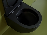 Комплект унитаза DIWO Ceramicanova Uno Rimless CN11001MB с сиденьем с инсталляцией DIWO 4501 с клавишей смыва цвет Глянцевый белый-6