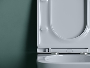 Комплект унитаза DIWO Ceramicanova Union CN4009T с сиденьем с инсталляцией DIWO 4501 с клавишей смыва цвет Глянцевый белый-3