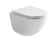 Комплект унитаза DIWO Ceramicanova Vogue CN4008T с сиденьем с инсталляцией DIWO 4501 с клавишей смыва цвет Глянцевый белый-6