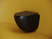 Унитаз с инсталляцией DIWO Ceramicanova Vogue CN4008TMB + DIWO 4501 с сиденьем Микролифт с клавишей смыва цвет Глянцевый белый-5