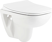 Комплект унитаза DIWO Seramiksan Petite A101002H с сиденьем Микролифт с инсталляцией DIWO 4501 с клавишей смыва цвет Глянцевый белый-1