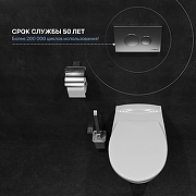 Комплект унитаза DIWO Анапа с сиденьем Микролифт с инсталляцией DIWO 4501 с клавишей смыва цвет Матовый хром-5