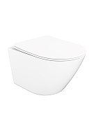 Комплект унитаза DIWO STWORKI Левангер S07401WH с сиденьем Микролифт с инсталляцией DIWO 4501 с клавишей смыва цвет Матовый хром-1