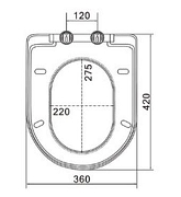 Комплект унитаза DIWO STWORKI Левангер S07401WH с сиденьем Микролифт с инсталляцией DIWO 4501 с клавишей смыва цвет Матовый хром-7