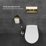 Комплект унитаза DIWO Анапа с сиденьем Микролифт с инсталляцией DIWO 4501 с клавишей смыва цвет Матовое золото-5