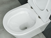 Комплект унитаза DIWO Ceramicanova Forma CN3011 с сиденьем с инсталляцией DIWO 4501 с клавишей смыва цвет Глянцевый белый-5