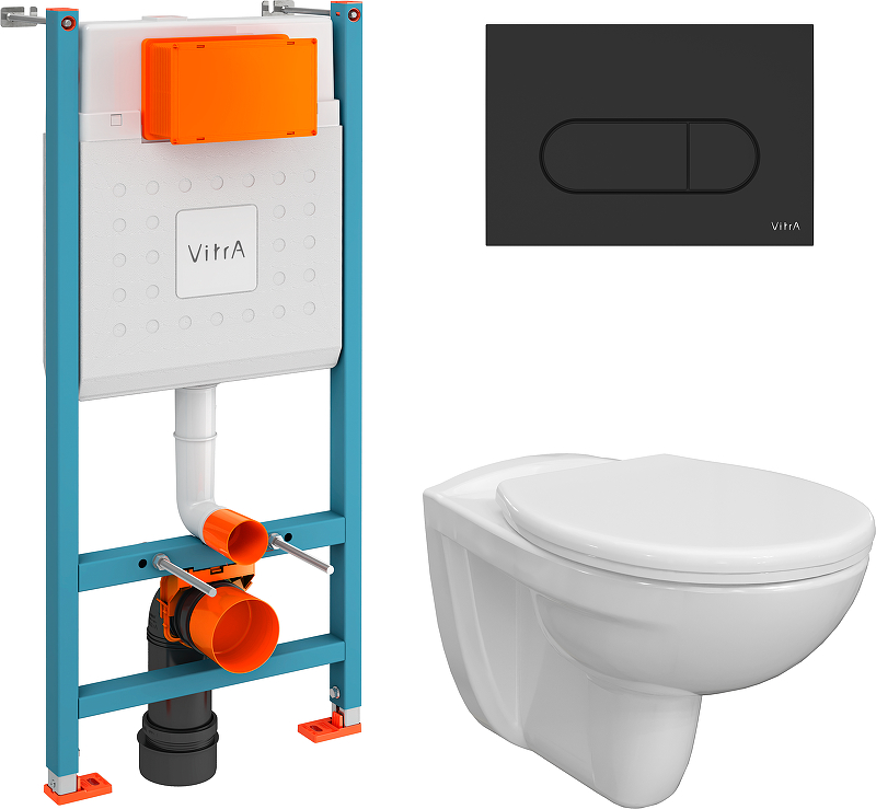 Унитаз с инсталляцией DIWO Анапа + VitrA V-Fix Core 732-5800-01 (626361) 