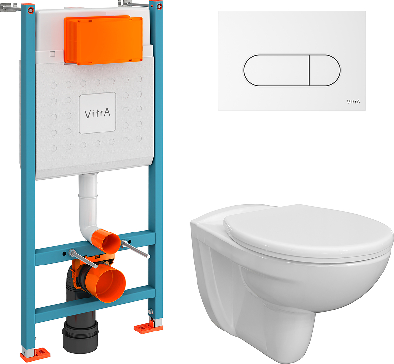 Унитаз с инсталляцией DIWO Анапа + VitrA V-Fix Core 732-5800-01 (626362) 