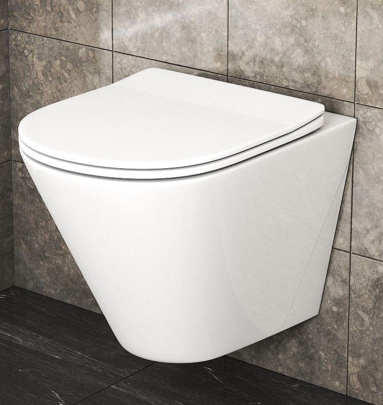 Комплект унитаза DIWO Bauedge Bau Nimb с сиденьем с инсталляцией DIWO 4501 