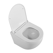 Комплект унитаза DIWO BelBagno Uno BB3105CHR/SC с сиденьем с инсталляцией DIWO 4501 с клавишей смыва цвет Глянцевый белый-8