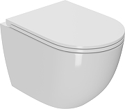 Комплект унитаза DIWO Bauedge Bau Dream Hurricane-2 с сиденьем Микролифт с инсталляцией DIWO 4501 с клавишей смыва цвет Матовый хром-1