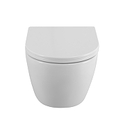 Комплект унитаза DIWO BelBagno Uno BB3105CHR/SC с сиденьем с инсталляцией DIWO 4501 с клавишей смыва цвет Матовый хром-6