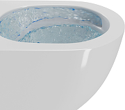 Комплект унитаза DIWO Bauedge Bau Dream Hurricane-2 с сиденьем Микролифт с инсталляцией DIWO 4501 с клавишей смыва цвет Глянцевый белый-5