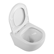 Комплект унитаза DIWO BelBagno Uno BB3105CHR/SC с сиденьем с инсталляцией DIWO 4501 с клавишей смыва цвет Глянцевый белый-9