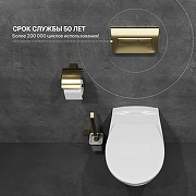 Комплект унитаза DIWO Анапа с сиденьем Микролифт с инсталляцией DIWO 4501 с клавишей смыва цвет Матовое золото-5