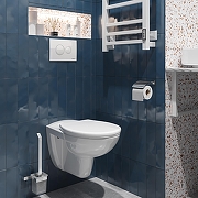 Комплект унитаза DIWO Анапа с сиденьем Микролифт с инсталляцией DIWO 4501 с клавишей смыва цвет Глянцевый белый-7