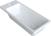 Консоль с раковиной DIWO Элиста 58 1082256 подвесная цвет Черный муар-3