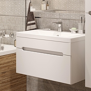 Комплект мебели для ванной DIWO Коломна 80 462695 подвесной цвет Глянцевый белый-4