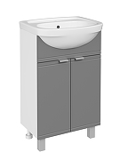 Тумба с раковиной DIWO Дмитров 50 1110115 цвет Графит-1