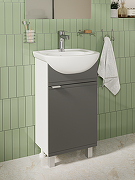 Тумба под раковину DIWO Дмитров 47 1118997 цвет Графит