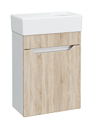 Тумба под раковину DIWO Архангельск 40 1108005 подвесная цвет Белый, Сонома