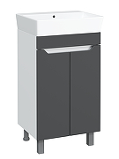 Тумба под раковину DIWO Архангельск 50 1108008 цвет Белый, Антрацит