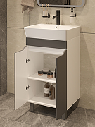 Тумба под раковину DIWO Архангельск 50 1108008 цвет Белый, Антрацит-2