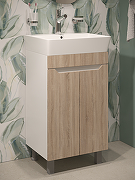 Тумба под раковину DIWO Архангельск 50 1108009 цвет Белый, Сонома