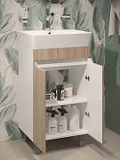 Тумба под раковину DIWO Архангельск 50 1108009 цвет Белый, Сонома-1