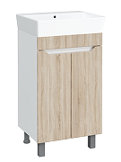 Тумба под раковину DIWO Архангельск 50 1108009 цвет Белый, Сонома-2