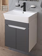 Тумба под раковину DIWO Архангельск 50 1108012 подвесная цвет Белый, Антрацит
