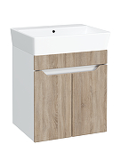 Тумба под раковину DIWO Архангельск 50 1108013 подвесная цвет Белый, Сонома