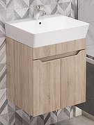 Тумба под раковину DIWO Архангельск 50 1108015 подвесная цвет Дуб сонома, Сонома-1