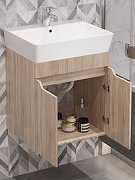 Тумба под раковину DIWO Архангельск 50 1108015 подвесная цвет Дуб сонома, Сонома-2