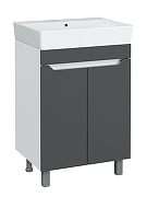Тумба под раковину DIWO Архангельск 60 1108016 цвет Белый, Антрацит-2