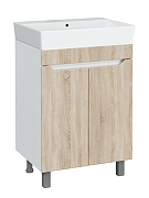 Тумба под раковину DIWO Архангельск 60 1108017 цвет Белый, Сонома-2