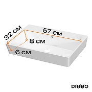 Тумба с раковиной DIWO Архангельск 60 1108039 цвет Дуб сонома, Антрацит-7