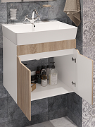 Тумба под раковину DIWO Архангельск 60 1108021 подвесная цвет Белый, Сонома-1