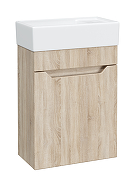 Тумба с раковиной DIWO Архангельск 40 1108027 подвесная цвет Дуб сонома, Сонома