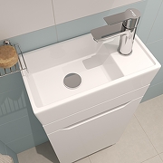 Комплект мебели для ванной DIWO Архангельск 40 569589 подвесной цвет Белый-6