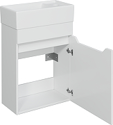 Комплект мебели для ванной DIWO Архангельск 40 569589 подвесной цвет Белый-19