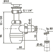 Комплект мебели для ванной DIWO Архангельск 40 569589 подвесной цвет Белый-23