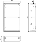 Комплект мебели для ванной DIWO Архангельск 40 569589 подвесной цвет Белый-24