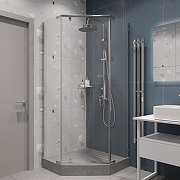 Душевой уголок DIWO Казань 88х88 Щ0000055601 профиль Хром стекло прозрачное-3