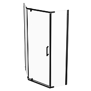 Душевой уголок DIWO Казань 88х88 Щ0000067280 профиль Черный матовый стекло прозрачное-12
