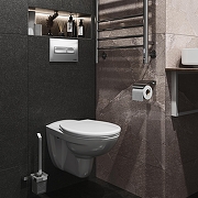 Инсталляция DIWO 574476 для унитаза с клавишей смыва цвет Хром матовый-6