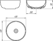 Раковина-чаша со столешницей DIWO Элиста 80 SR-555054 цвет Белый мрамор-11